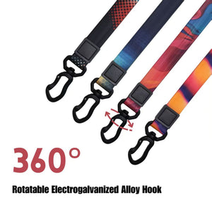 Modern printed dog leash with stylish heat transfer pattern