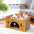 Moon and star design cat lounge scratcher for cats