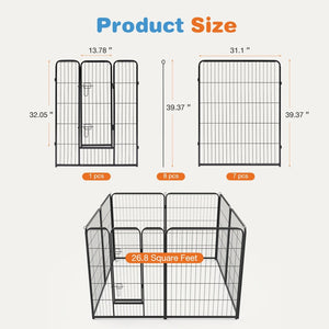 outdoor dog play fence for garden and yard use