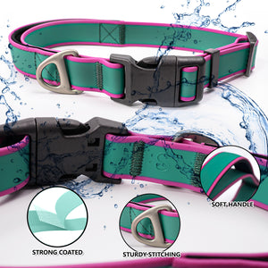 Outdoor training dog collar with durable wear-resistant material