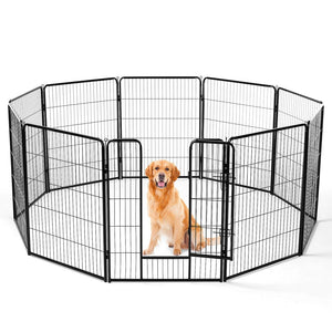 pet exercise fence for indoor and outdoor dogs