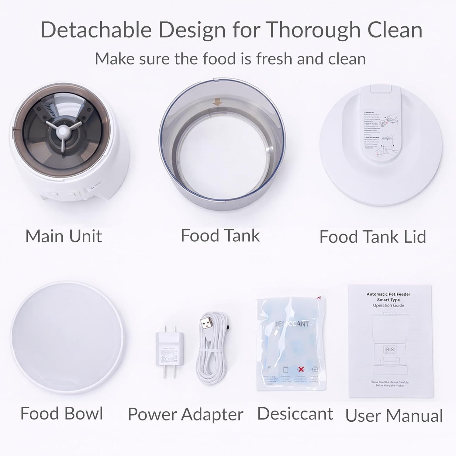 smart feeding schedule app control automatic pet food dispenser