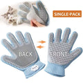2-in-1 pet grooming glove for cats and dogs deshedding brush