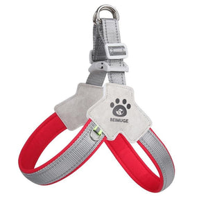 Adjustable reflective pet harness for dogs and cats