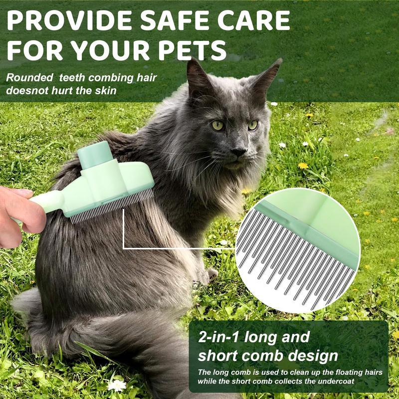 Knot remover grooming brush for pets
