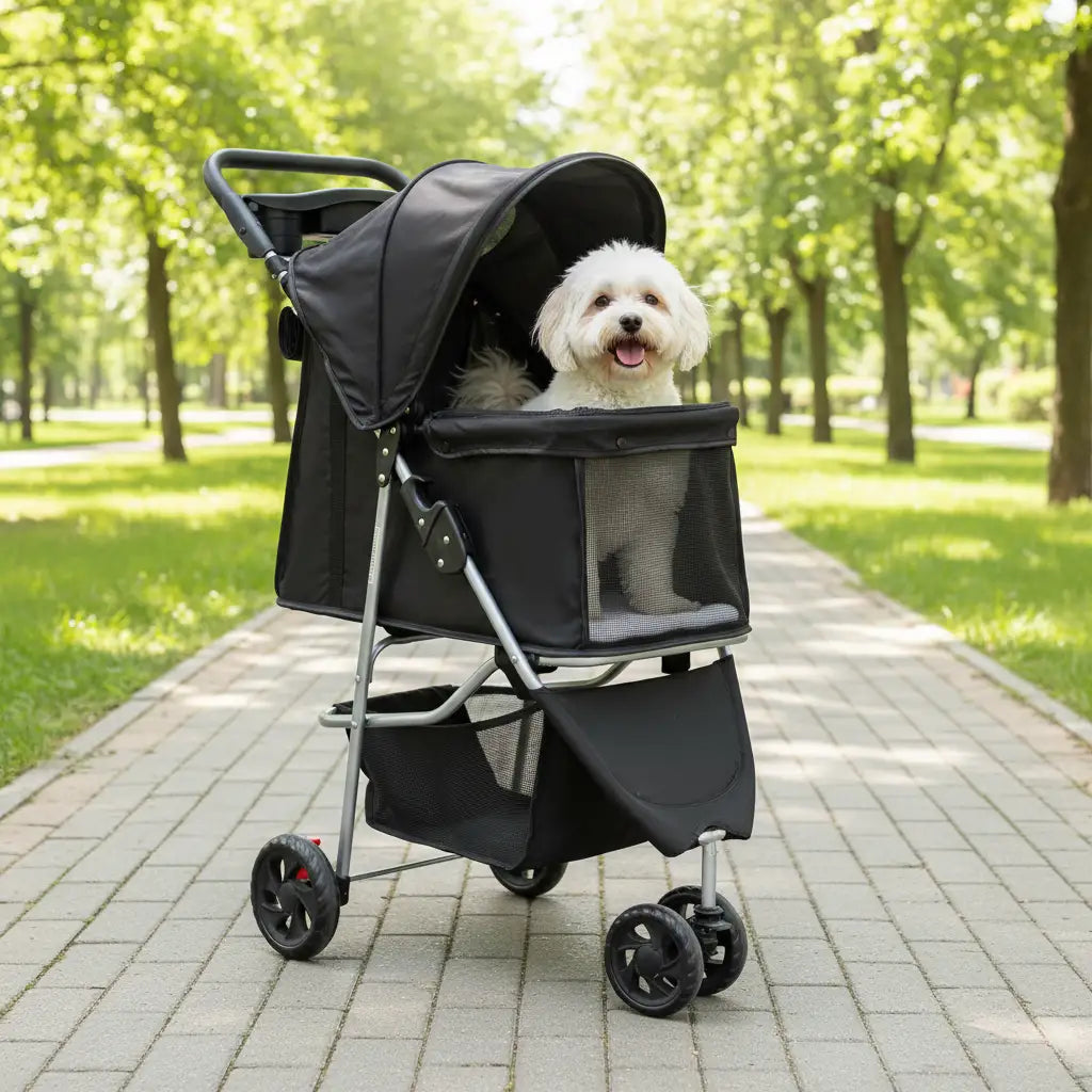 pet stroller for cats and dogs foldable lightweight dog stroller with wheels