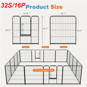 portable dog exercise pen easy to move and set up