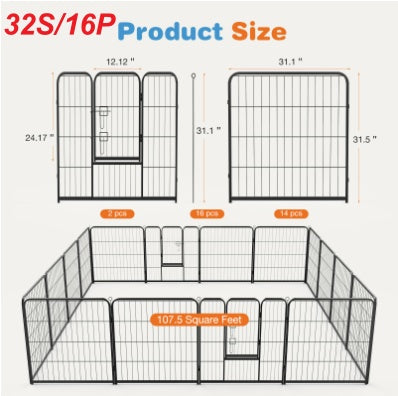 portable dog exercise pen easy to move and set up