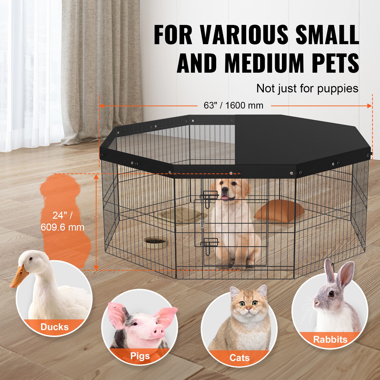 portable dog fence indoor outdoor puppy playpen