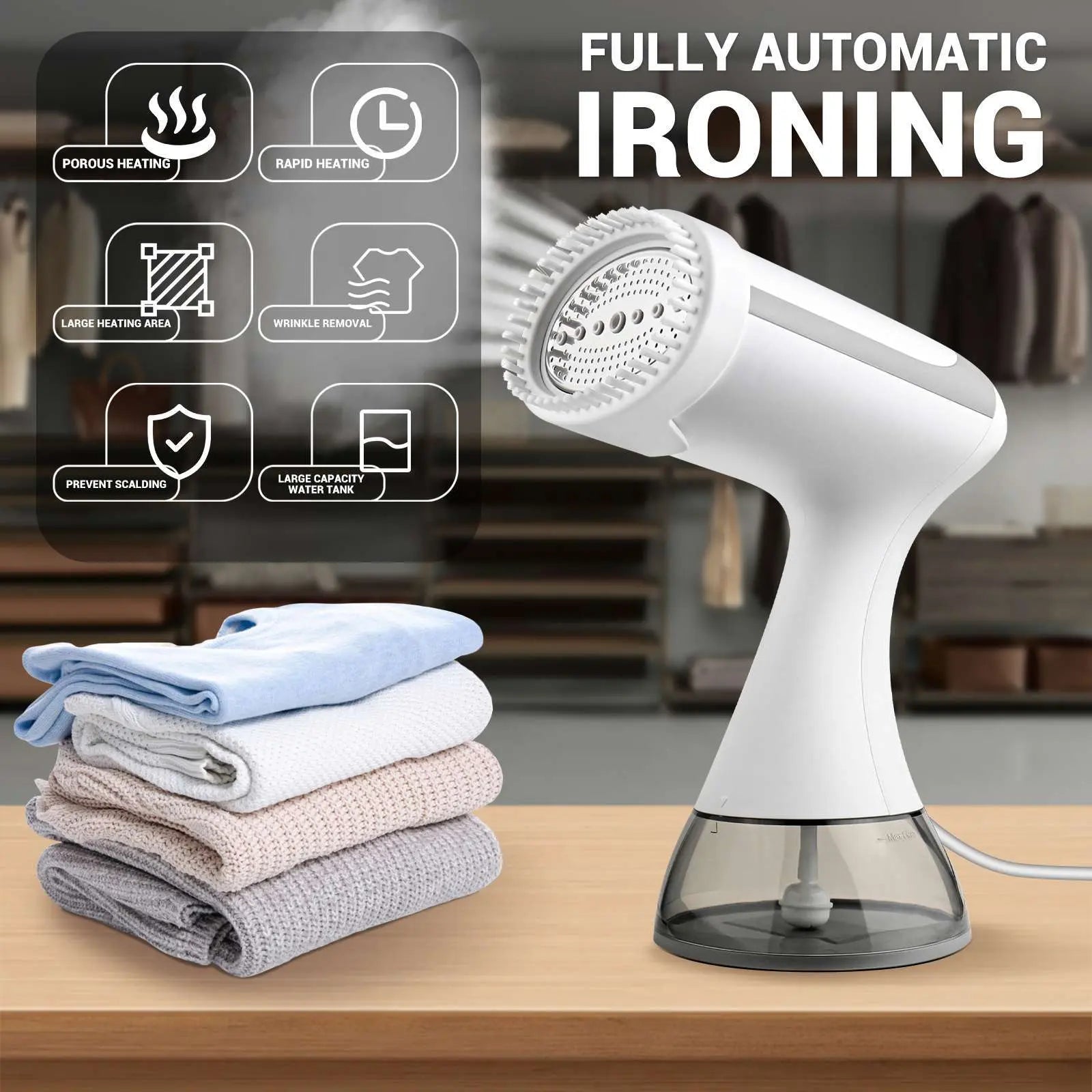 portable handheld clothes steamer wrinkle remover