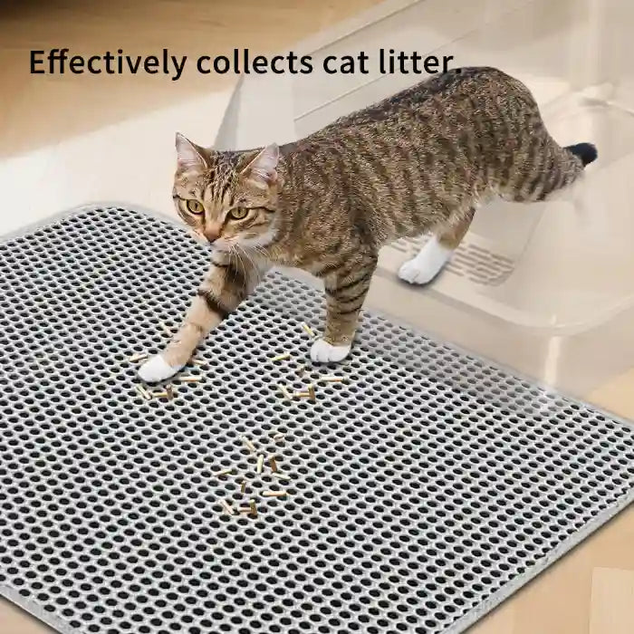 Premium waterproof cat litter trapping mat