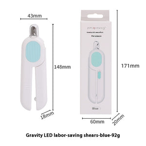 Professional pet nail trimmer with light