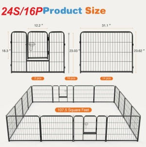 metal enclosure puppy playpen for training and safety
