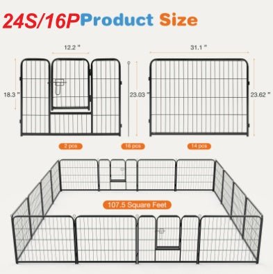 metal enclosure puppy playpen for training and safety