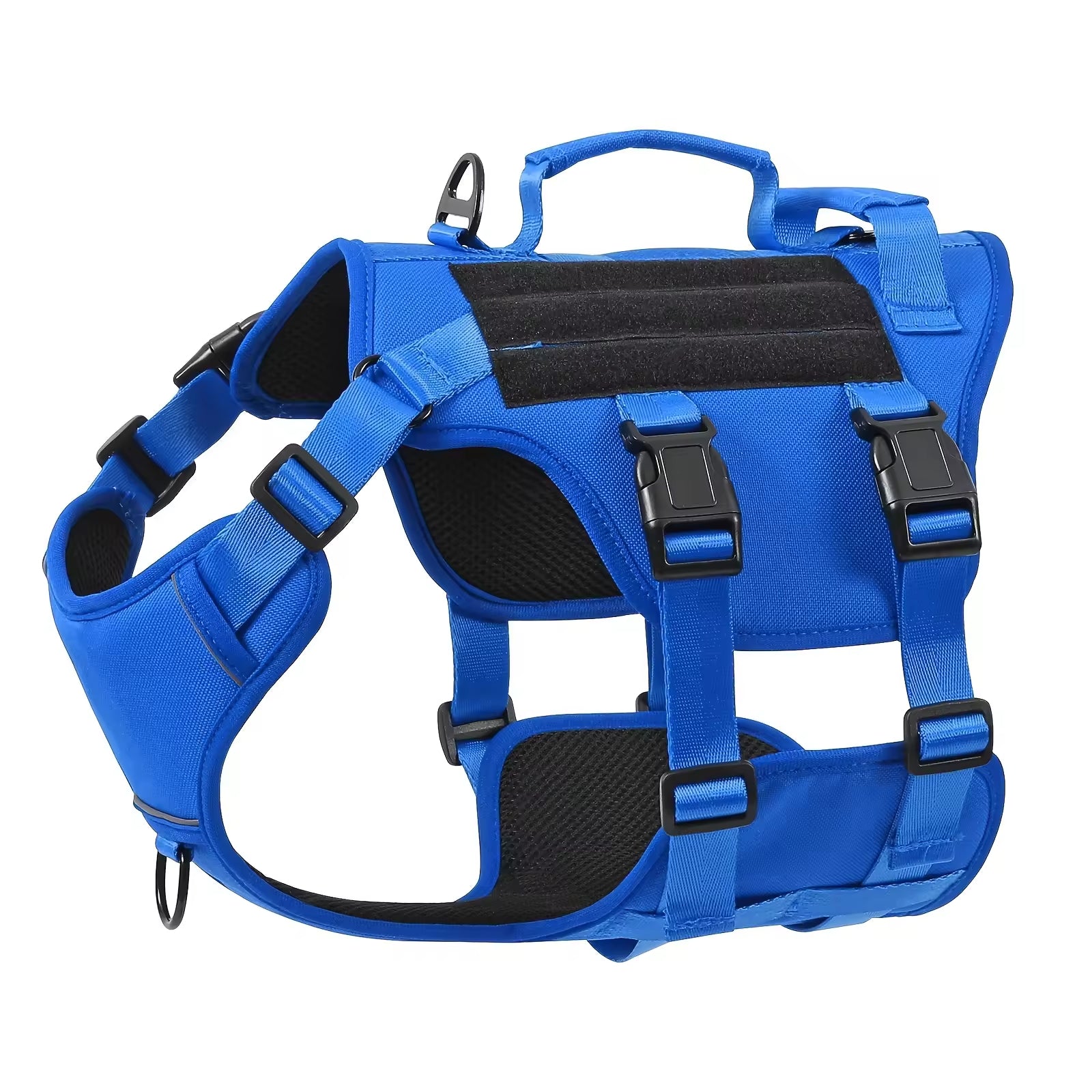 Reflective tactical dog harness for safe night walking