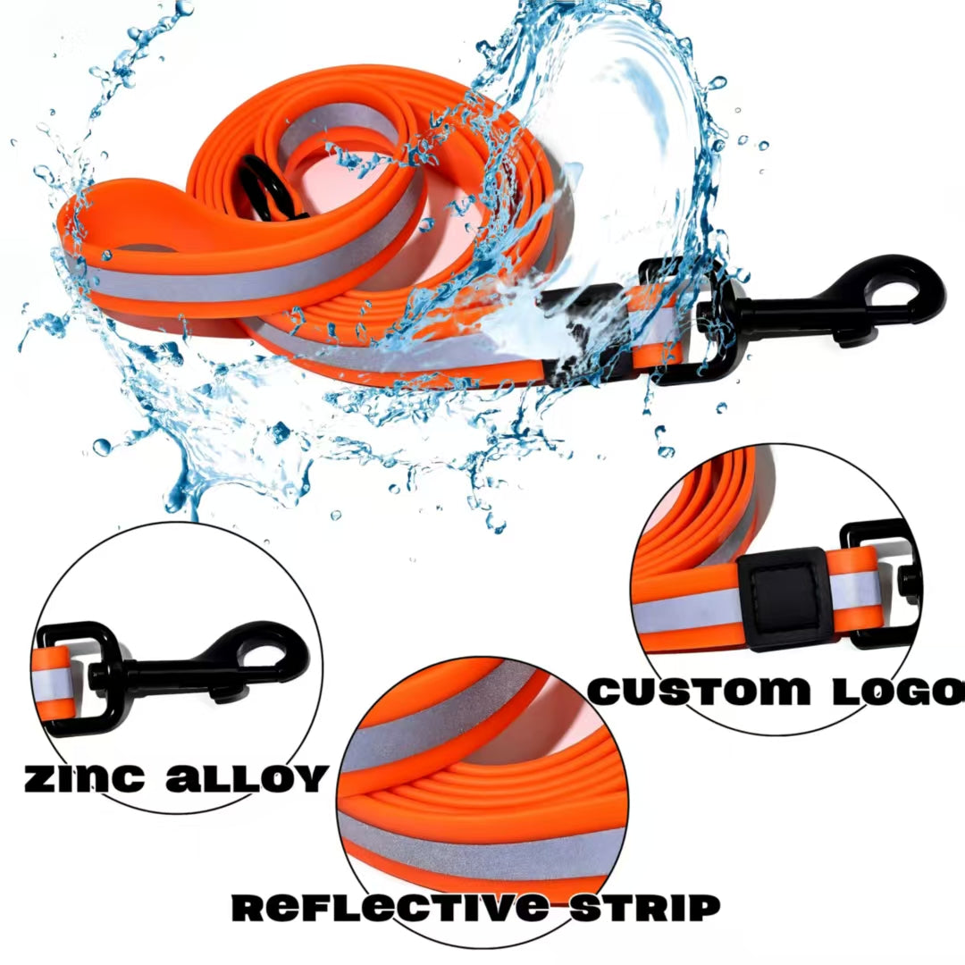 Reflective pet walking set for outdoor dog activities