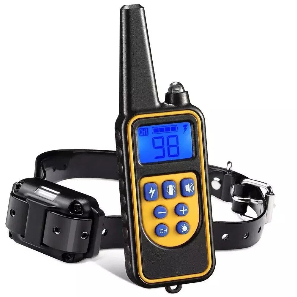 rechargeable remote control dog training collar with vibration and beep modes