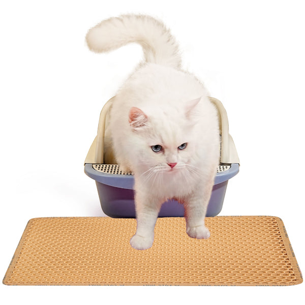 Rice shaped cat litter trapper mat with EVA material
