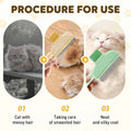 Self cleaning grooming comb for cats and dogs