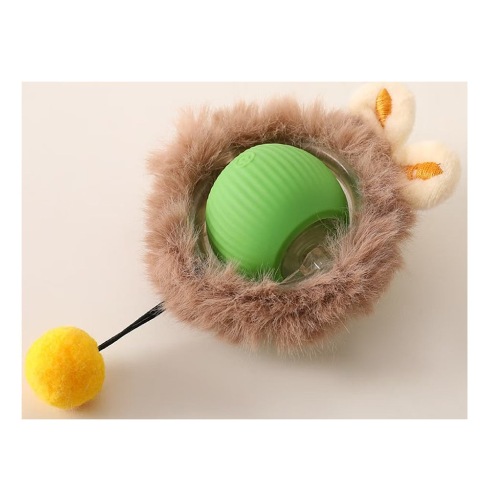 Silicone play ball toy for indoor cats