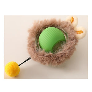 Silicone play ball toy for indoor cats