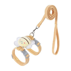 Small cat walking vest harness with adjustable traction rope