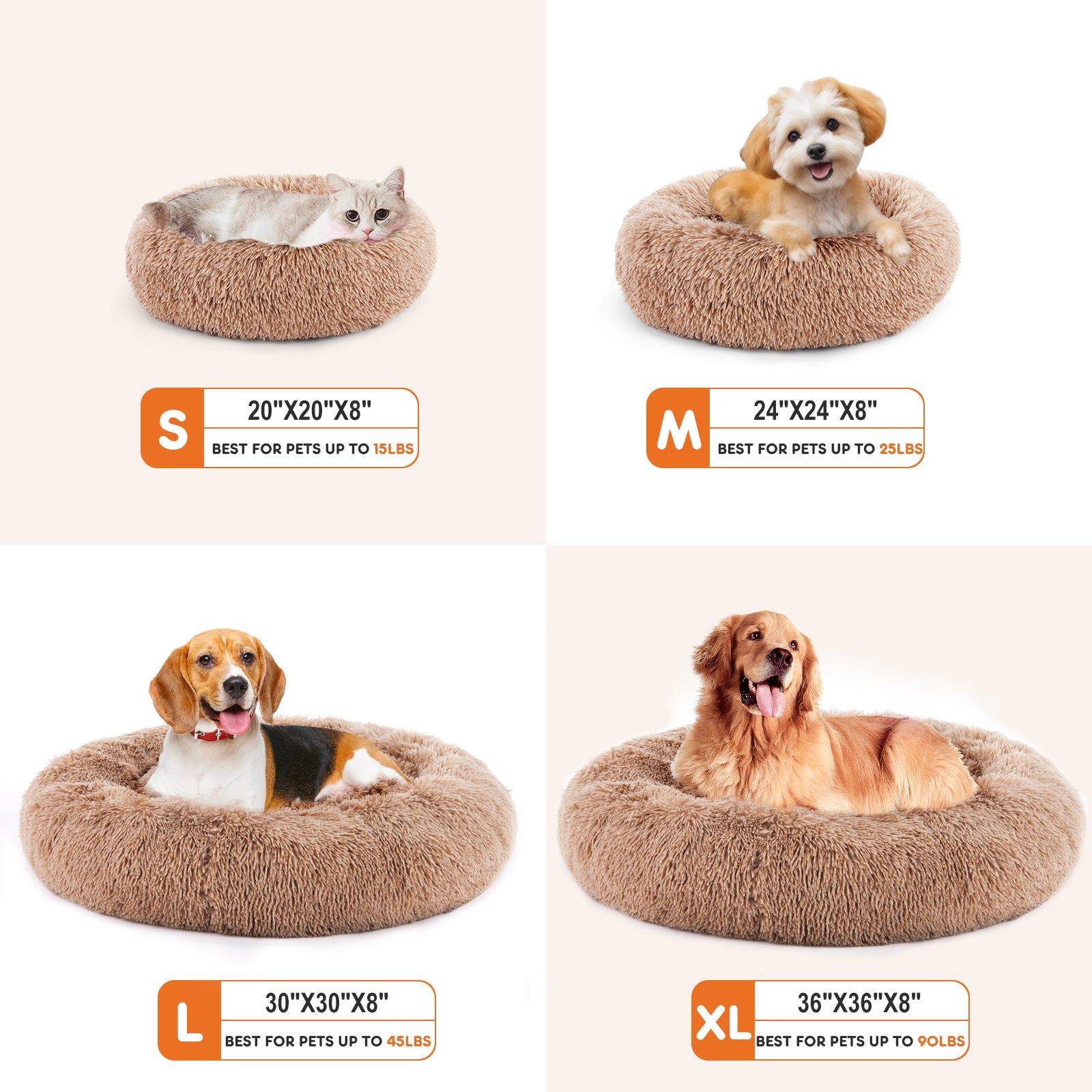 High-quality faux fur texture of a premium pet bed