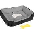 Soft warm fleece pet bed for cats and dogs