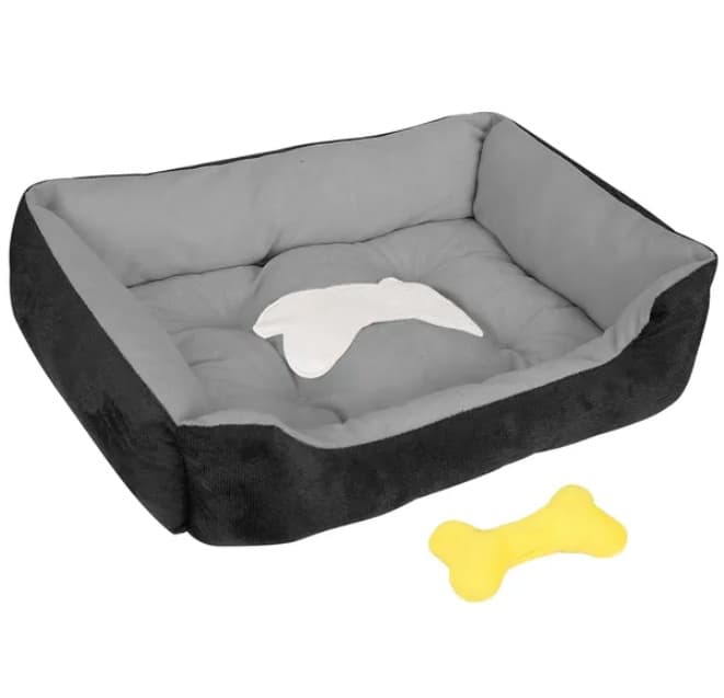 Soft warm fleece pet bed for cats and dogs