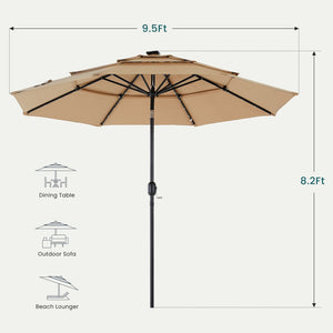 adjustable tilt patio umbrella sun protection angle
