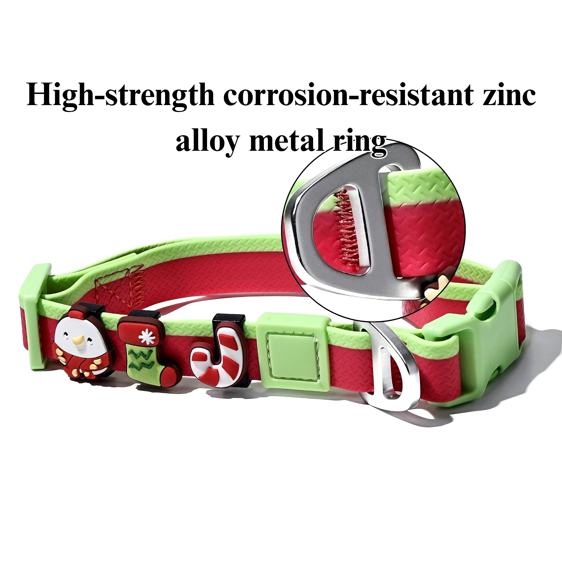 Stylish dual-color dog leash with embossed texture design