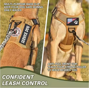 tactical dog harness vest no pull reflective large dog harness