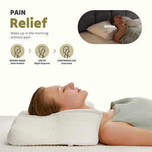 Travel neck pillow with memory foam support for long journeys