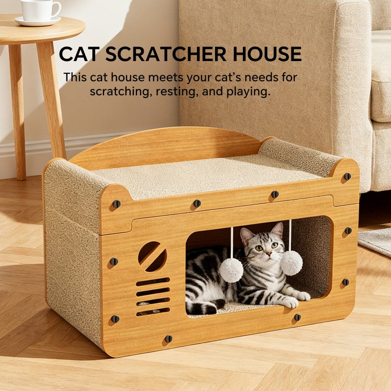 TV shape cat scratcher sofa for indoor cats