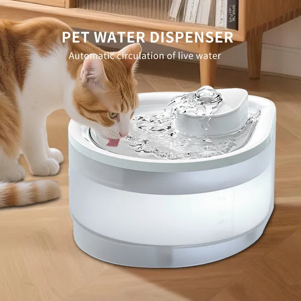 USB automatic pet water fountain for cats and dogs