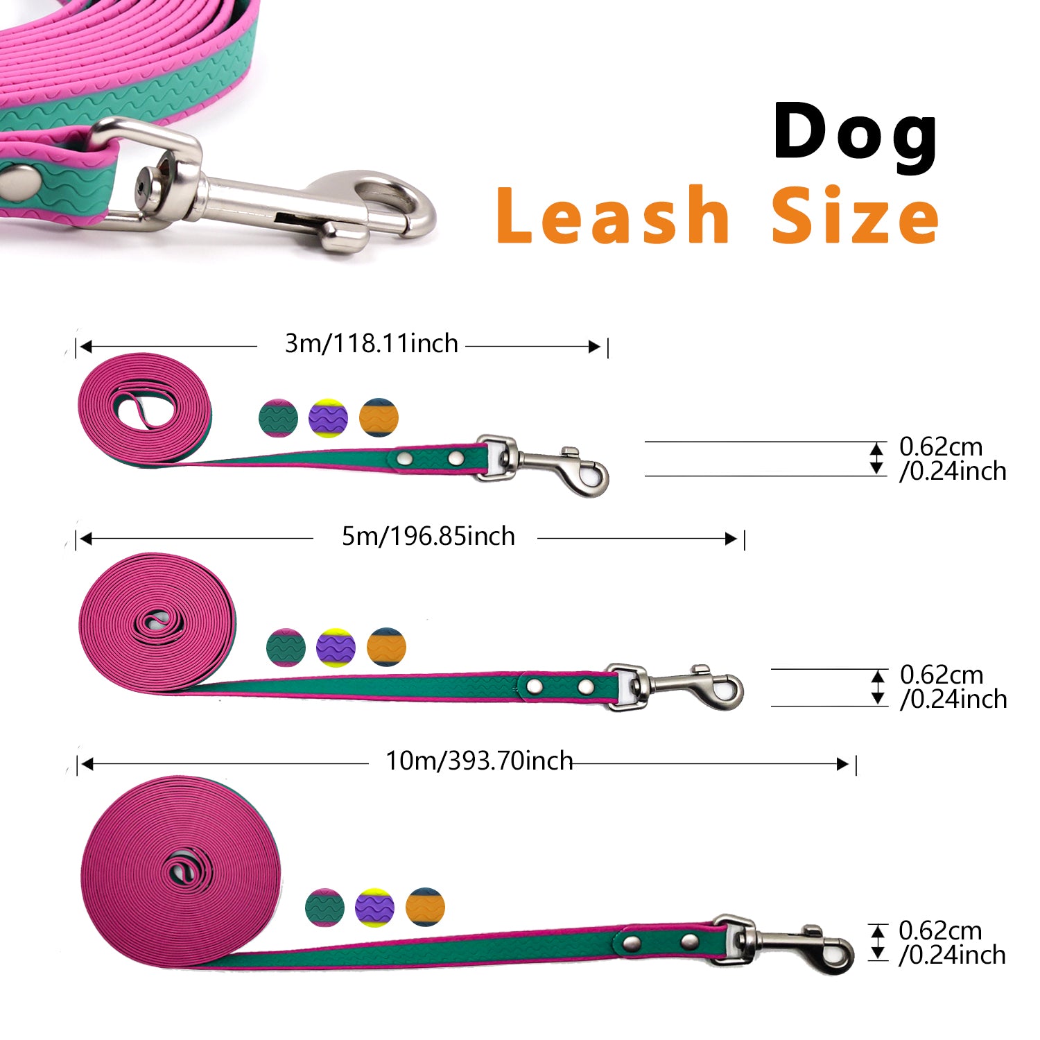 Wear resistant training rope for large dogs